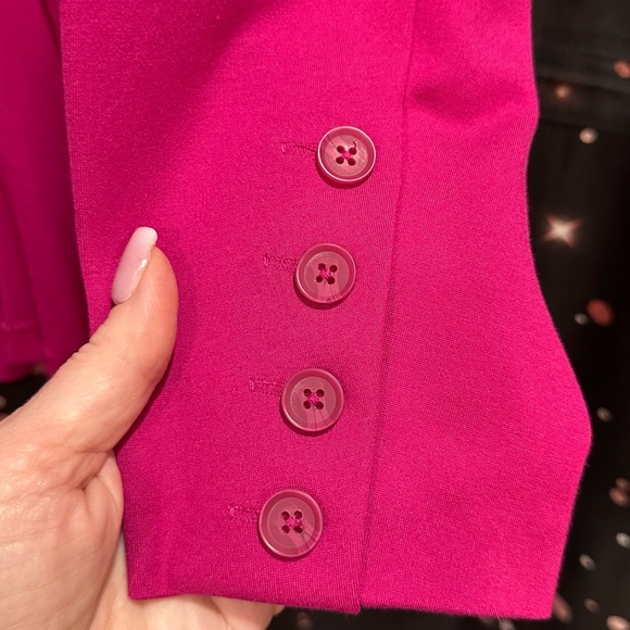 Torrid Fuchsia Ruffle Hem Open-Front Jacket -size 4 - Picture 3 of 5